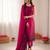Rani pink roman silk thread with sequence salwar suit