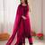 Rani pink roman silk thread with sequence salwar suit