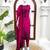 Rani pink roman silk thread with sequence salwar suit