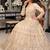 Cream  georgette embroidered anarkali gown with chinon dupatta