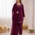Wine art silk thread with sequence salwar suit