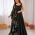Black crepe silk thread with sequence salwar suit