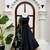 Black crepe silk thread with sequence salwar suit