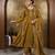 Royal mustard gold silk gown set with dupatta