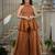 Brown classy fandy top sharara