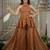 Brown classy fandy top sharara