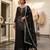 Black embroidered sharara suit set for women