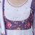 Lavender floral print anarkali suit with matching dupatta