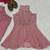 Elegant pink sequins embroidered peplum kurti with palazzo set