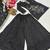 Black embroidered sharara suit set for women