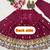 Elegant maroon flared anarkali dress with heavy border dupatta