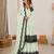 Pastel mint green georgette thread embroidered plazzo suit
