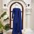 Blue american silk thread with sequence farshi plazzo suit