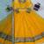 Yellow net thread with sequence lehenga style anarkali suit