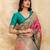 Pink Jacquard Silk Rich Woven Zari Border With Traditional Paisley Design Saree For Women