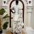 Off white fendy silk thread work farshi plazzo suit