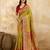 Parrot Jacquard Silk Rich Woven Zari Border With Traditional Paisley Design Saree For Women
