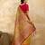 Parrot Jacquard Silk Rich Woven Zari Border With Traditional Paisley Design Saree For Women