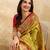 Parrot Jacquard Silk Rich Woven Zari Border With Traditional Paisley Design Saree For Women