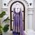 Lavender fendy silk thread with sequence anarkali suit