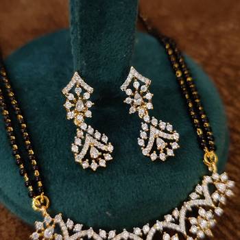 Elegant Gold Plated Black Bead Mangalsutra for Women 2