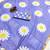 Blue linen gold piping digital print saree with blouse piece