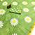Green linen gold piping digital print saree with blouse piece