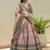 Pink Satin Heavy Embroidery Sequence work Bridal Lehenga Choli with Dupatta For Women