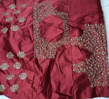Pink Satin Heavy Embroidery Sequence work Bridal Lehenga Choli with Dupatta For Women 9