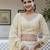 Beige embroidered lehenga choli with dupatta
