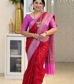 Multicolor art silk blend sarees with blouse