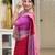 Multicolor art silk blend sarees with blouse