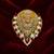 Royal lion head designer brooch with red crystal & kundan stones | gold-plated statement animal brooch pin