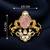 Royal pink stone twin horse designer brooch pin with kundan & cz stones | gold plated statement brooch