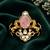 Royal pink stone twin horse designer brooch pin with kundan & cz stones | gold plated statement brooch