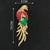Luxury parrot motif pink stone & green crystal designer brooch pin for women