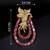 Royal swan pink crystal & cz stone gold plated designer brooch pin
