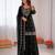 Black georgette thread with sequence plazzo suit