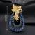 Royal swan blue crystal & cz stone gold plated designer brooch pin