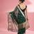 Dark green premium kota doria silk saree with zari work