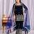 Blue heavy viscos party wear embroidery suit set