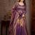 Lavender cosmos silk party wear embroidery anarkali suit set