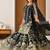 Black vichitra silk party wear embroidery sharara suit set