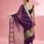 Wine colour  premium kota doria silk saree with zari work