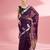 Wine colour  premium kota doria silk saree with zari work