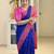 Royalblue Pink color art silk blend sarees with blouse