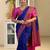 Royalblue Pink color art silk blend sarees with blouse