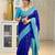 Multicolor art silk blend sarees with blouse
