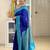 Multicolor art silk blend sarees with blouse