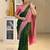 Multicolor art silk blend sarees with blouse